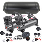 Compressor Kits with 2 Pcs 200 Psi Air Compressor+3-Gallon Air Tank+Air Gauge