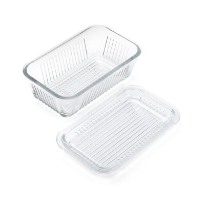 Multi Function Butter Dish, One Size, Clear