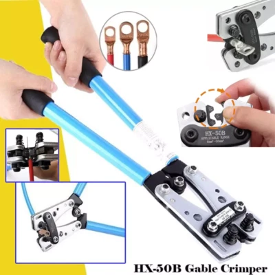 HANX Heavy Duty Battery Cable Crimping Tool Copper Lugs Wire Lugs Crimper Terminal UK