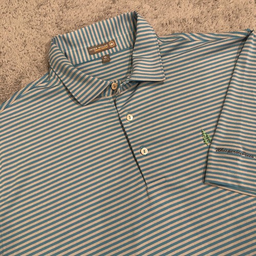 Peter Millar Sommer Comfort Whispering Pines Golf Poloshirt Herren XL Performance