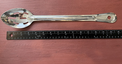 WINCO BSST  Serving Spoon 15 in Slotted pre-owned  BREWING Beer,  SOUPS, CHILI