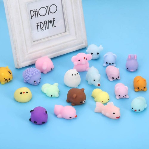 KINGYAO Squishies Squishy Toy 24pcs Party Favors For Kids Mochi Squishy Toy Moji - Photo 5 sur 7