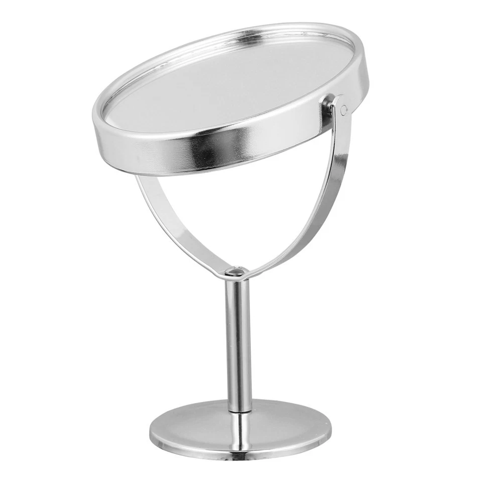 Conciso specchio da tavolo specchio specchio cosmetico (argento) - Immagine 4 di 4