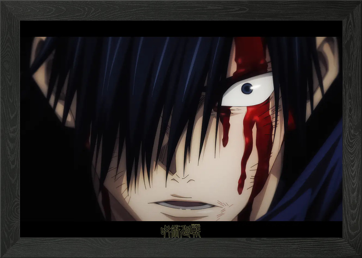 JJK S01: Megumi Fushiguro sangriento st arte de pared póster lienzo impresión imagen