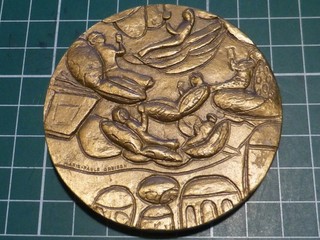 FRANCE MEDAILLE " PRO FUTURA EUROPA " Par MARIE PAULE GREISEN 254 60gr !