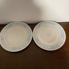 Vintage Royal Doulton Hampton Court  TC1020 Pair Of Dinner Plates 27cm Diam