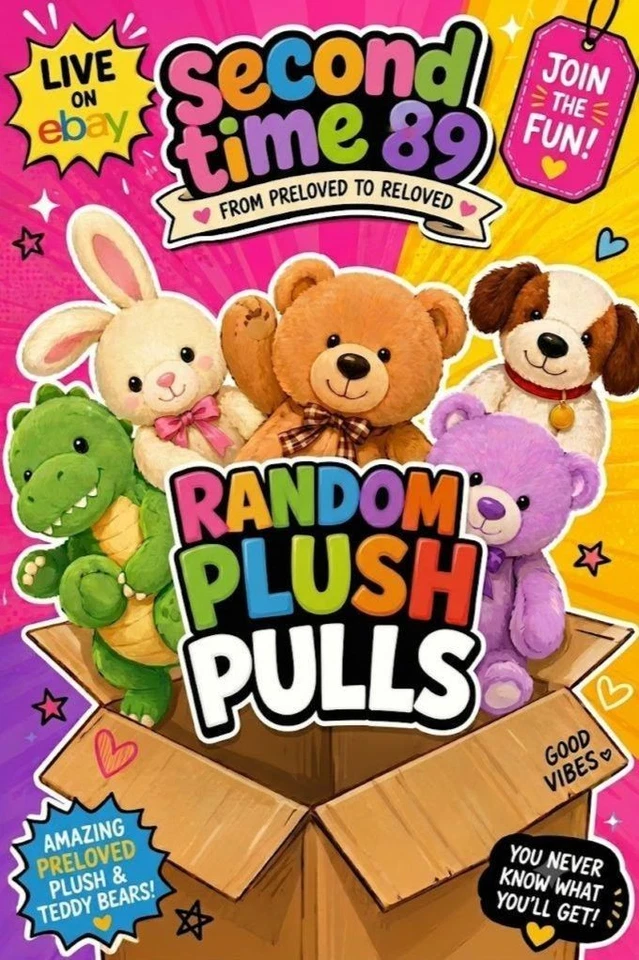 £1 Starts Random Plush Pulls 10 Seconds Quick Fire