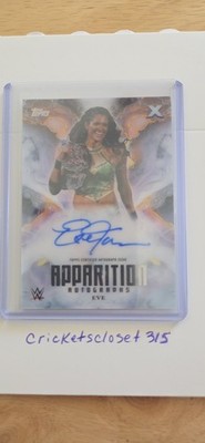 2025 TOPPS WWE EXALTED EVE APPARITION AUTO SIGNATURE 