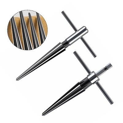 2pcs Premium T-Handle Tapered Reamer Set:Multi-Function Tool For Wood，Highly