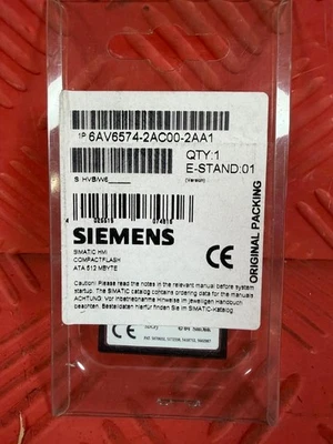 Siemens 6AV6574-2AC00-2AA1 Simatic HMI Compact Flash 512MB NEU sofort lieferbar - Bild 1 von 4