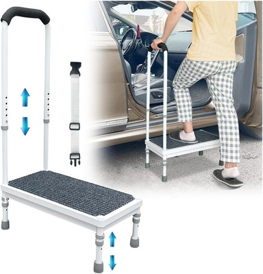 Medical Step Stool with Handle for Elderly Seniors SUV Car Steps 400Lb Stepping 