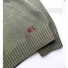 Bid POLO RALPH LAUREN Polo Bear Crewneck Knit Sweater Olive Green Medium NWT — photo 5