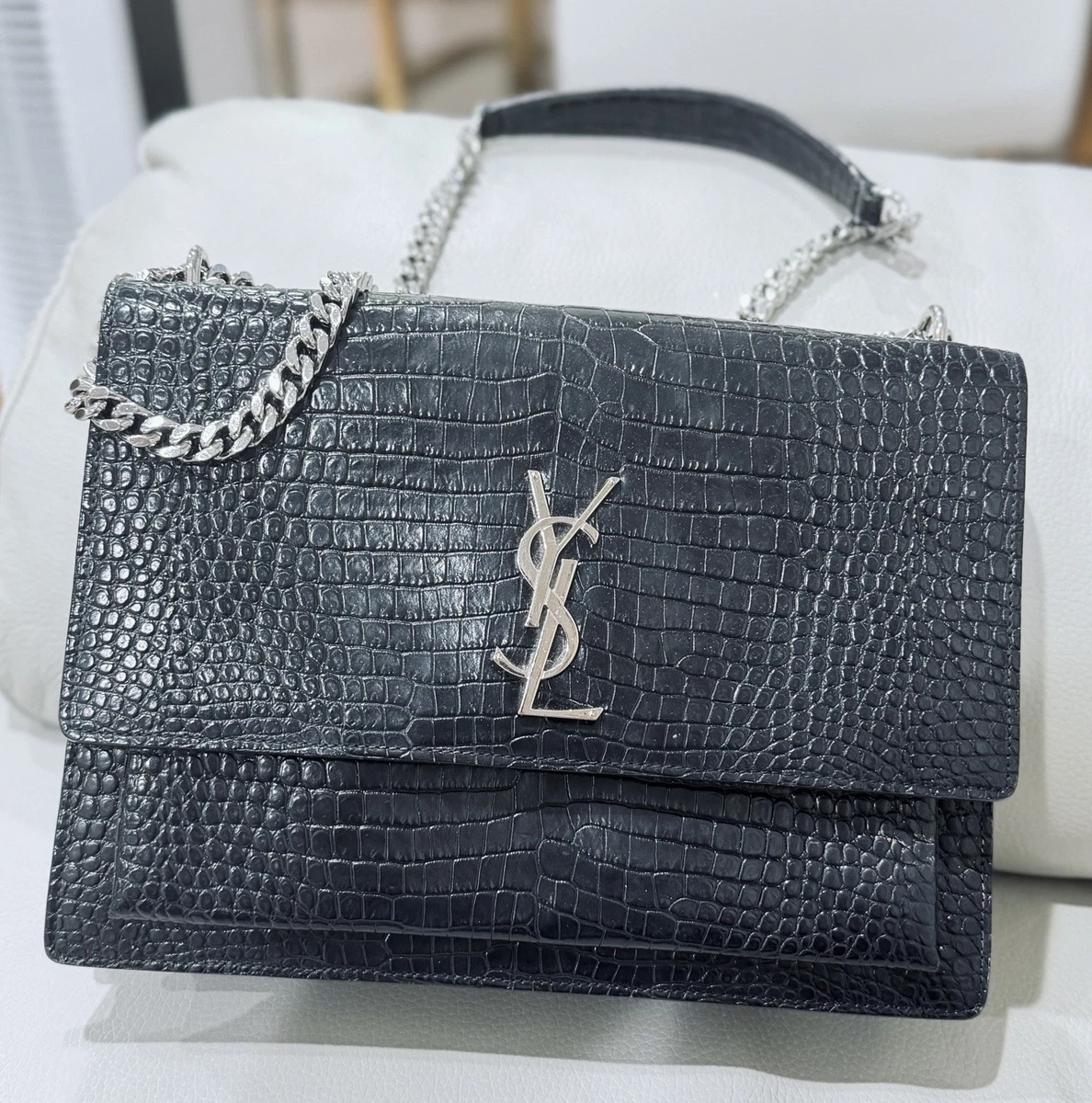 Saint Laurent Silver Bags & Handbags for Women for sale | eBay
