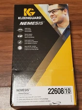 Lot of 12 Kleenguard Nemesis Safety Eyeware Glasses 22608 Clear Camo Anti Fog
