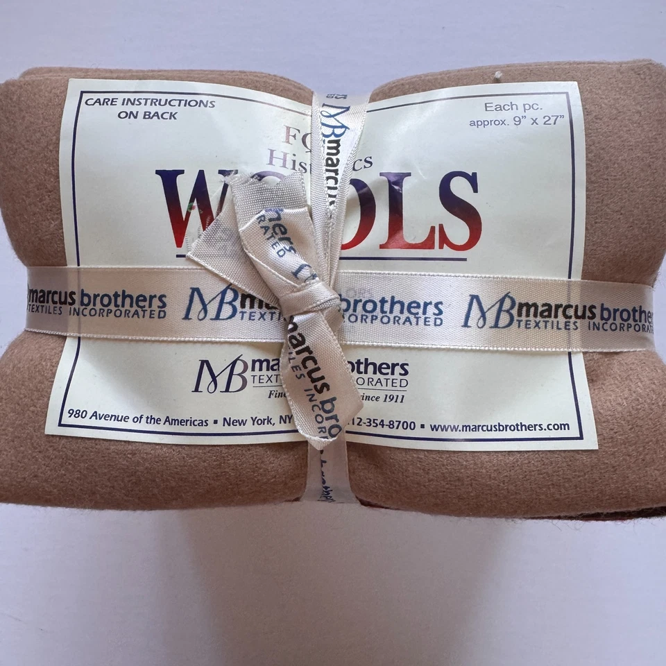 Marcus Brothers Wool/Nylon 14 Historic Colors 9" x 27" Fabric Bundle Lot - Image 2 of 4