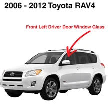 Fits 2006-2012 Toyota RAV4 Driver Side Left Front Door Glass Window