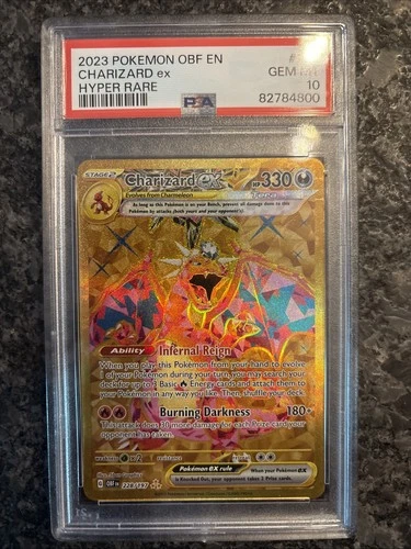 2023 POKEMON OBF EN-OBSIDIAN FLAMES HYPER RARE #228 CHARIZARD EX PSA 10