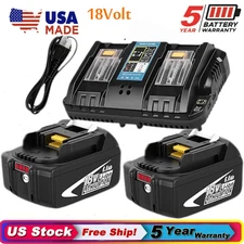 BL1860B For Makita 18V 6.0Ah Lithium ion LXT BL1830 BL1850 Charger or Battery US