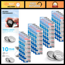 100 Count CR2032 Lithium Button Coin Cell Batteries for AirTags, Key FOBs More