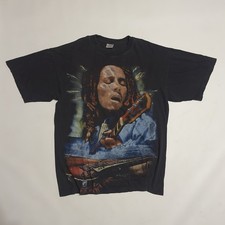 Vintage 1990s Bob Marley The Legend T-Shirt Size L Reggae Band Graphic Empire
