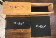 Vidasol Bamboo Handcrafted Eyewear Case Only w/ Cleaning Cloth