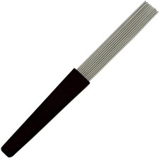 12" Guiro Brush Scraper Steel Rods Zebra Sound Latin Instrument Brush