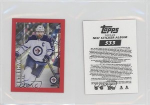 2022-23 Topps Chrome NHL Sticker Collection Red Refractor /5 Blake Wheeler #533