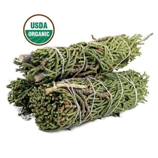 3 Pack Juniper Sage Smudge Sticks Bundles for Strength and Cleansing with Guide