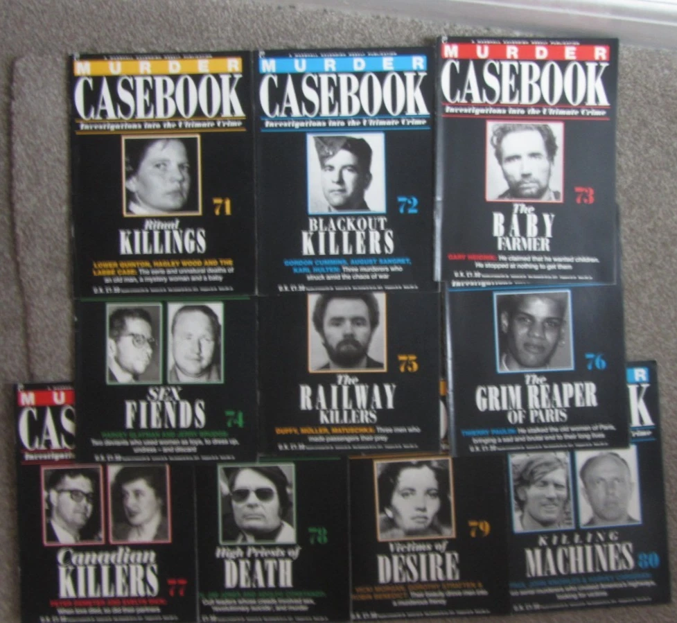 MURDER CASEBOOK 創刊号1〜12 Murder Casebook Magazines in English for sale | eBay UK