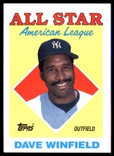 Dave Winfield 1988 Topps New York Yankees MLB READ FREE SHIPPING AutographDen