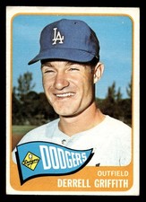 1965 Topps #112 Derrell Griffith Excellent+ RC Rookie Dodgers  ID:438273