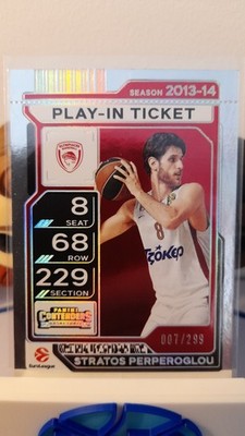 2025-26 Panini Contenders Euroleague Stratos Perperoglou Play-in Ticket /299