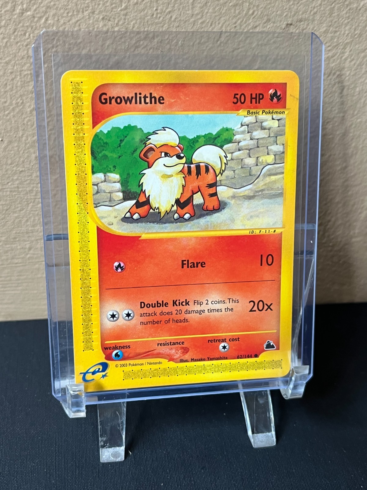 2003 Growlithe  62/144  Pokemon Card - Skyridge Set