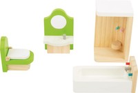 Small Foot 10872 Wooden Furniture For The Bathroom In A Dollhouse, Including A W