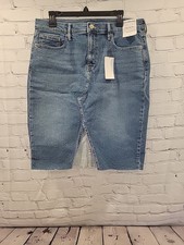 Calvin Klein Women s High Rise Blue Denim Skirt Size 32