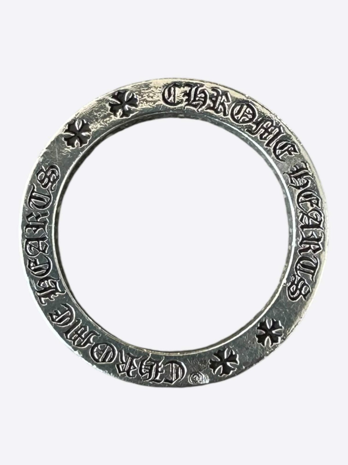 Chrome Hearts Silver Tiny Plus Spinner Ring thumbnail 3