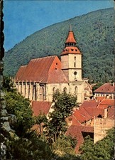 Biserica Neagra Brasov Romania vintage postcard w576