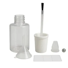 50 Pack 20ml Empty Brush Bottles with Mixing Ball, Paint Touch-Up Bottles