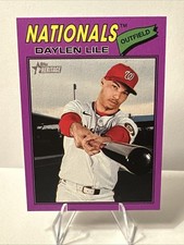 2026 Topps Heritage Daylen Lile Purple Border #124