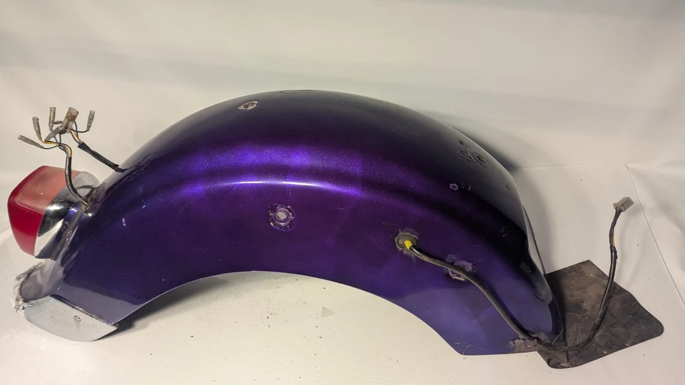 Luz trasera clásica Yamaha V Star 650 XVS650 1998-2015 guardabarros Foto 4 de 4