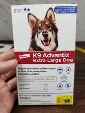   NEW   Elanco K9 Advantix XL Dogs Flea Prevention Treatment 2 Monthly Doses   