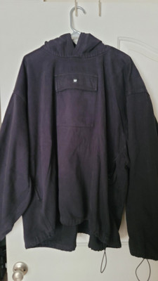 Yeezy Gap By Balenciaga - Tru Black Sateen Anorak - Size M !!NEW IN BAG!!