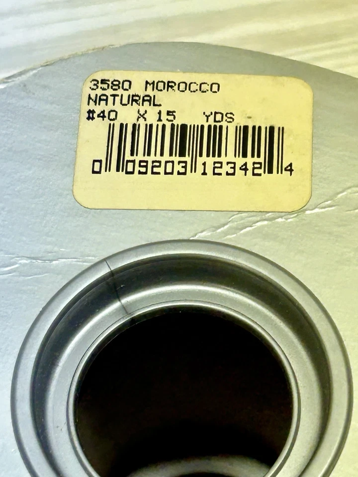 McGinley Mills Woven Burlap Ribbon Made In France 15 Yards New - Image 4 of 4