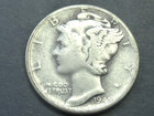 1945  MERCURY DIME VG — photo 1