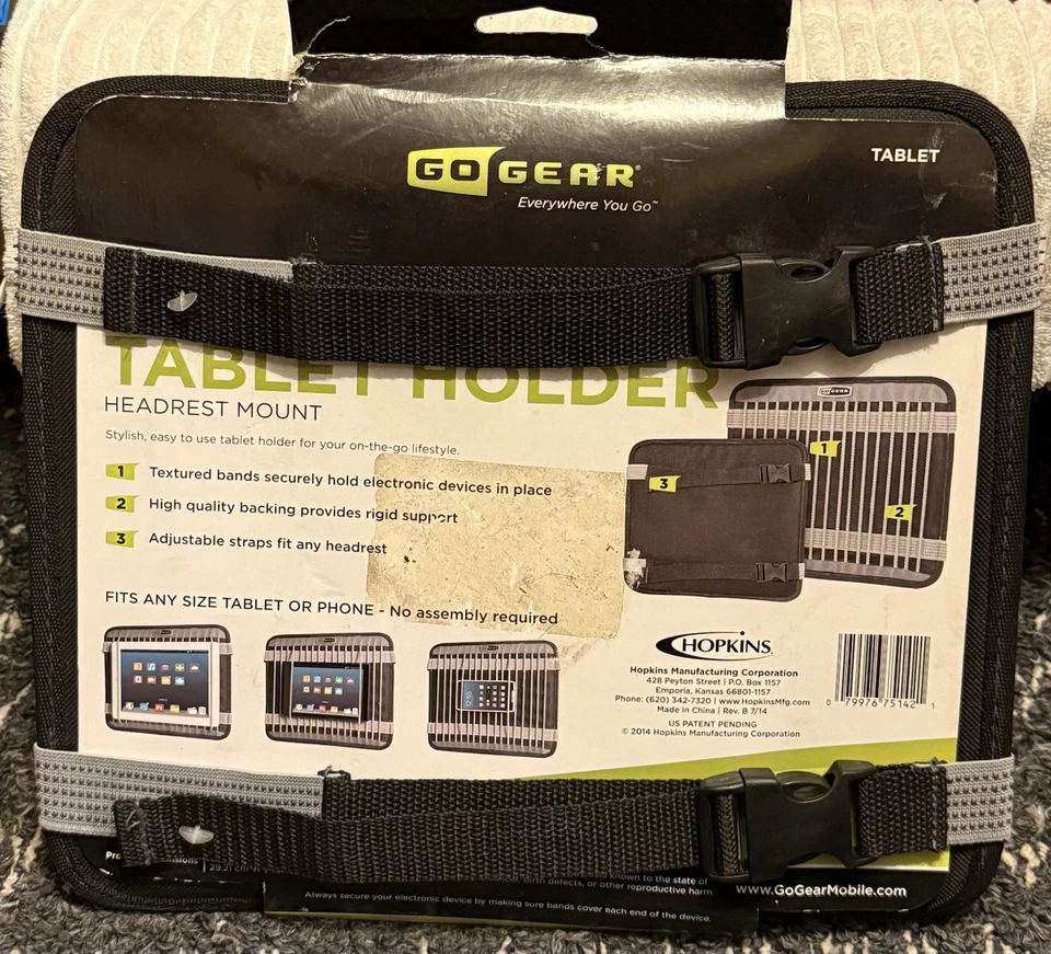 Brand New Go Gear Automotive Tablet Holder Headrest Mount Universal Fit Hopkins - Image 2 of 2