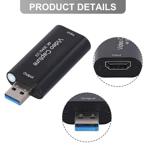 Spielstreaming Videoaufnahme ABS -Material Schwarze Farbe Für DVD Für Obs Für PC