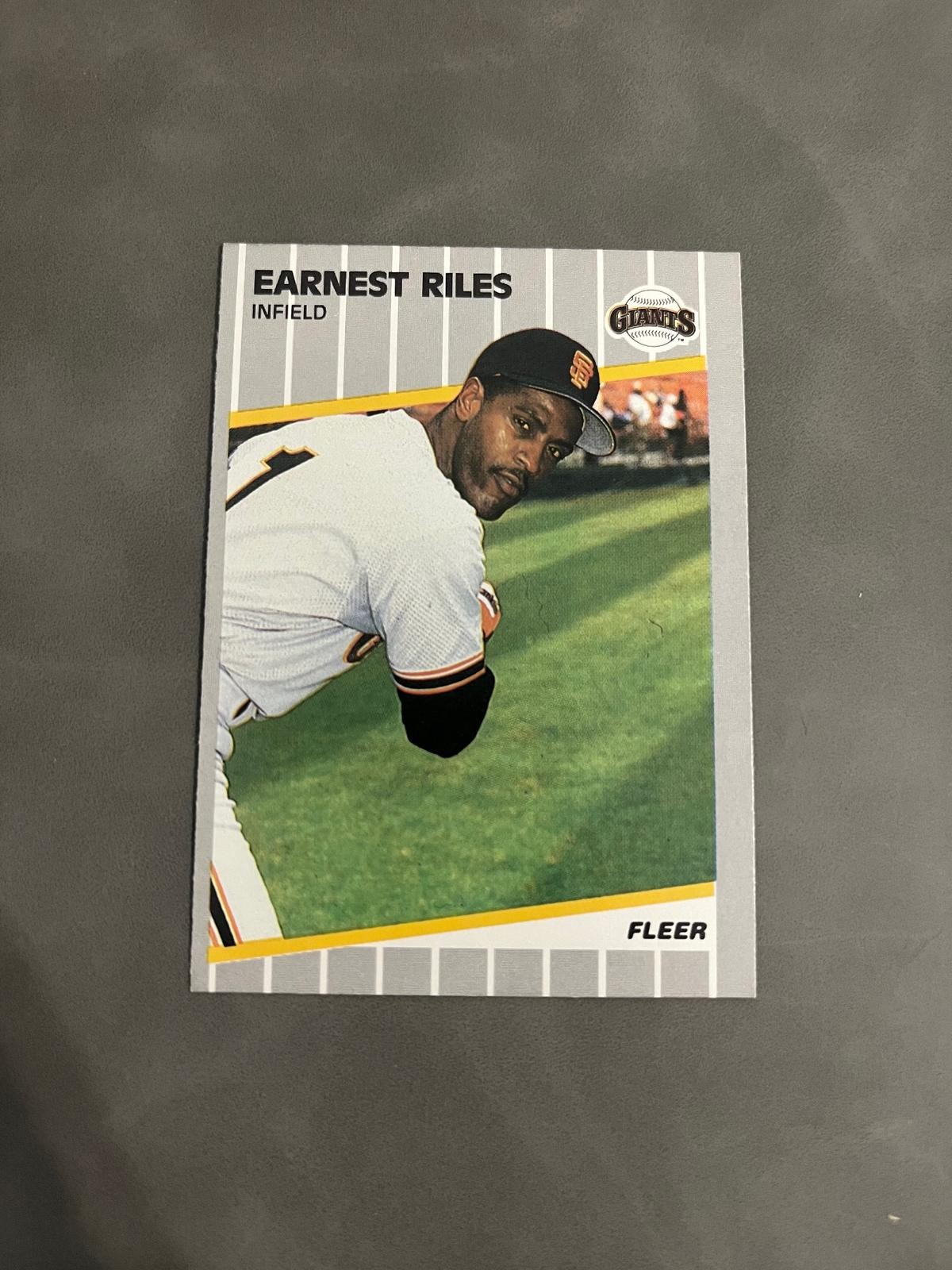 1989 Fleer #341 Ernest Riles