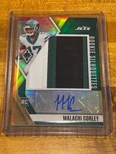 2024 Phoenix Malachi Corley Rookie Silhouettes Auto 3 Color Jersey Patch /33