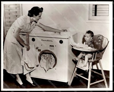 Vintage Hamilton clothes dryer 8'' x 10'' Brown Brothers Type 1 Photograph B428
