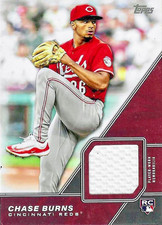 Chase Burns 2026 Topps Major League Material Game Used Jersey Relic Rookie RC
